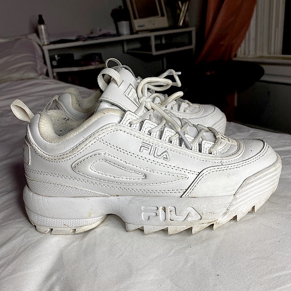 White Fila Sneakers - Picture 1 of 2